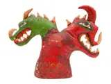 Mirka Mora, Dragon, 1974, hand painted soft sculpture