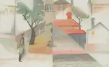 Erica McGilchrist, (Abstract and Snow Village)