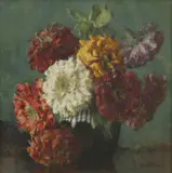 Alice Marion Ellen Bale, Still Life of Zinneas