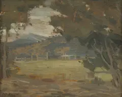 Mary Meyer, (Near Charterisville), oil on wood