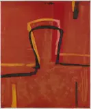 Graham Fransella, Head on Red Earth, etching 6/35