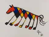 Beastie by Alexander Calder, 1974, lithograph, sold Jun 2019