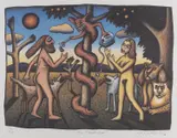 Reg Mombassa, The Temptation, lithograph 131/200