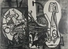 Pablo Picasso, Homards et Poissons (Lobsters and Fish), 1949, lithograph on chamois-coloured vellum 15/50