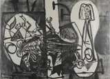 Homards et Poissons (Lobsters and Fish) by Pablo Picasso, 1949, lithograph on chamois-coloured vellum 15/50, sold Jun 2019