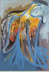 Charles Blackman, Firebird, screenprint 92/150