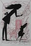 Charles Blackman, Alice and Rabbit, etching A/P
