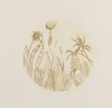 Charles Blackman, Untitled (Garden), etching B.A.T
