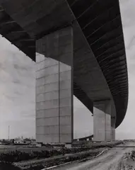 Wolfgang Sievers, Westgate Bridge, Melbourne, Vic, Construction: John Holland,, 1971, silver gelatin photograph