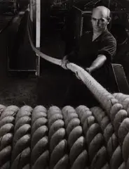 Wolfgang Sievers, Rope Making At Miller Rope, Brunswick, Melbourne, 1962, silver gelatin photograph