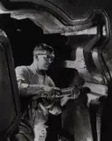 Wolfgang Sievers, Grinding Door Pattern, Ford Motor Company, Geelong, Victoria, Australia, 1952, silver gelatin photograph