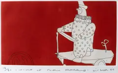 Anthony Lister, Wind Up Slow Forward, 2007, etching 14/30