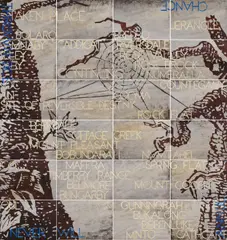 Imants Tillers, The Web, acrylic on canvasboards (24)