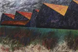 Mandy Martin, Sawtooth 5, 1981, oil on canvas