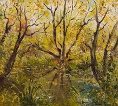 Tessa Perceval, Autumn Light, 1971, oil on canvas