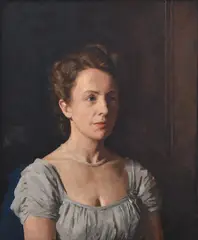 Portrait of Bonnie Fenner by Archibald Douglas Colquhoun, oil on canvas, sold Jun 2019