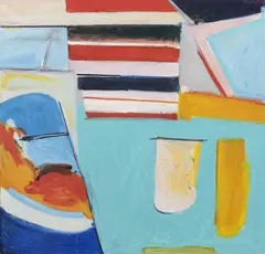 Charles Reddington, Circular Quay, oil on canvas