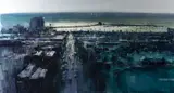 Herman Pekel, Fitzroy Street and Junction Oval, oil on canvas