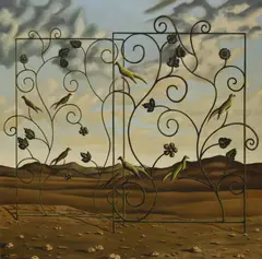 David Keeling, Screen, 1997, oil on canvas