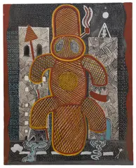 Trevor Nickolls, Untitled, acrylic on canvas