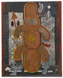 Trevor Nickolls, Untitled, acrylic on canvas