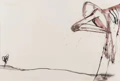 Untitled '72 by John Olsen, ink on paper, sold Jun 2019