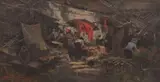 Soedjono Abdullah, Village Workers, oil on canvas on board