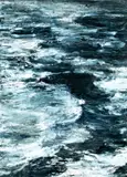 Guy Maestri, Moon Ocean, 2007, Oil on canvas.