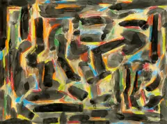 Robert Klippel, Untitled, 1984, Watercolour, pastel on paper.