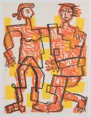 Mark Schaller, The Embrace, 2006, etching A/P