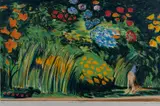 Charles Blackman, White Cat's Garden, screenprint 25/80