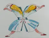 Charles Blackman, Alice Through the Looking Glass, colour lithograph 62/65