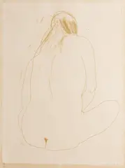 Brett Whiteley, The Back, 1977, etching 26/60