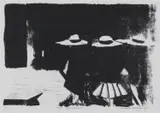 Charles Blackman, The Loiterers, lithograph 23/90
