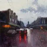 Herman Pekel, Glenferrie Rd, Malvern,, 2009, oil on canvas