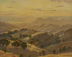 Max Middleton, Morning Light Strath Creek, 1976, oil on canvas