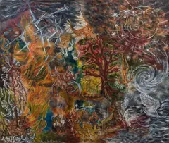 Pasquale Giardino, In the Garden, oil on canvas
