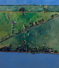 Jeff Makin, Near St. Andrews, 1972, oil on canvas