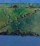 Jeff Makin, Near St. Andrews, 1972, oil on canvas
