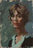 Wilfred Hayward Veal, Portrait of a Woman, oil on canvas