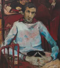 Mr. Georges Mora by Clifton Pugh, 1955, oil on composition board, sold Mar 2019