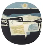Brian Hatch, Night Passage, woodblock print 5/60