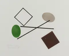 Janet Dawson, Parts of Fortune, 1981, etching 10/60