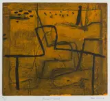 Graham Fransella, Desert Head, etching 4/35