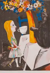 Charles Blackman, Always Teatime, screenprint 68/75