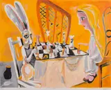 Charles Blackman, The Chess Games, screenprint 68/75