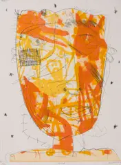Hot Head by David Larwill, 2005, etching BAT, sold Nov 2018
