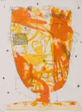 David Larwill, Hot Head, 2005, etching BAT
