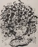 John Olsen, Portrait of Brett Whiteley, 1979, lithograph 11/100