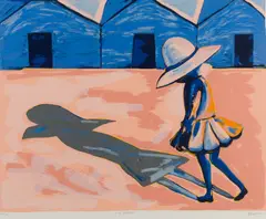 The Shadow by Charles Blackman, screenprint 62/75, sold Nov 2018